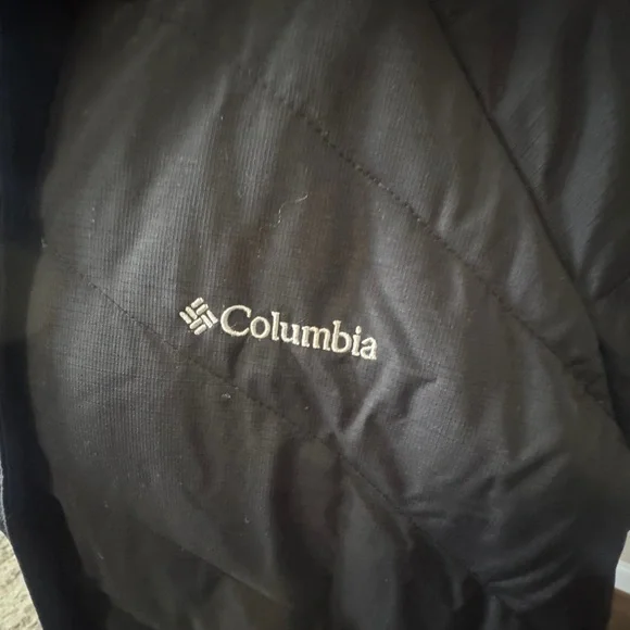 Columbia Charcoal Hooded Puffer Jacket Omni Heat 3X. EUC - Picture 7 of 12